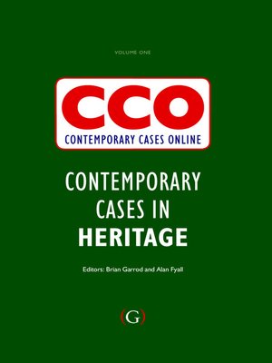 cover image of Contemporary Cases in Heritage Tourism, Volume 1